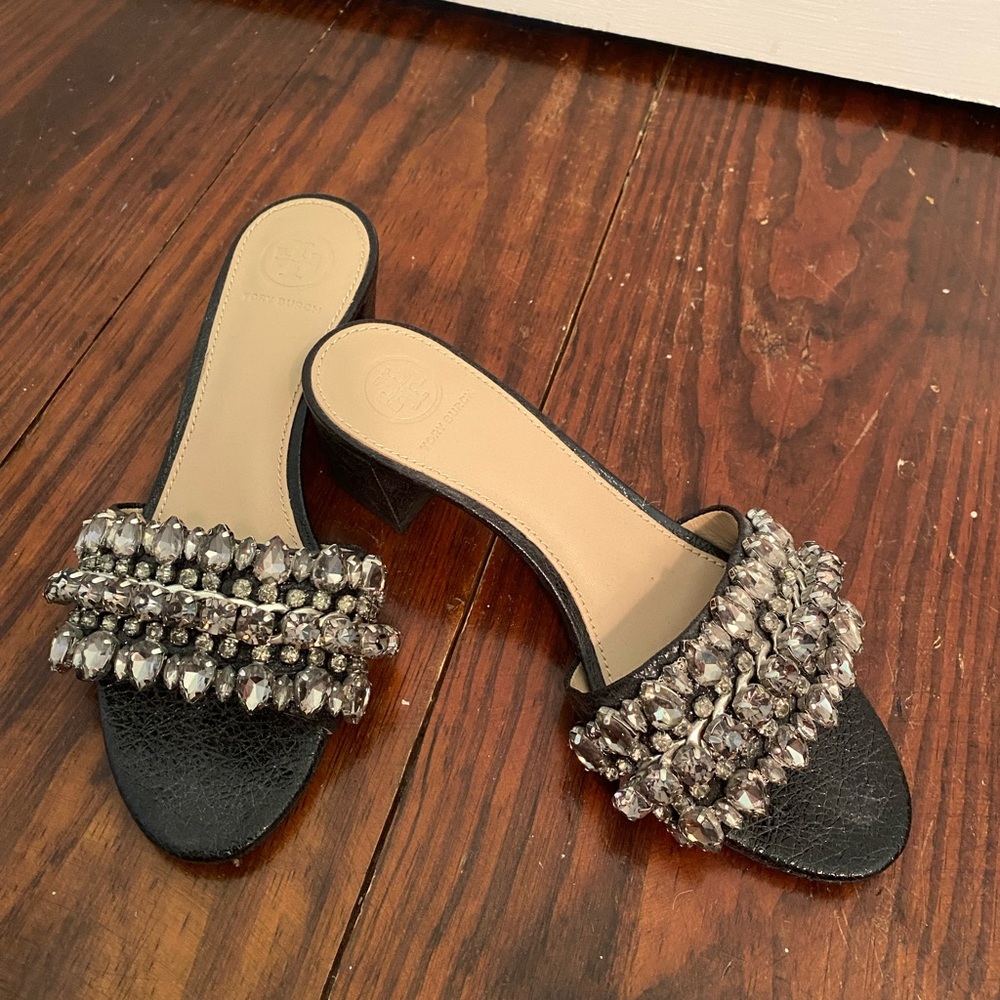 Tory Burch Beverley Embellished Heeled Sandal